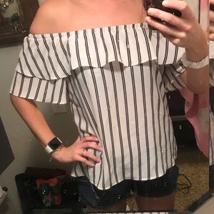 Adorable off the shoulder blouse
